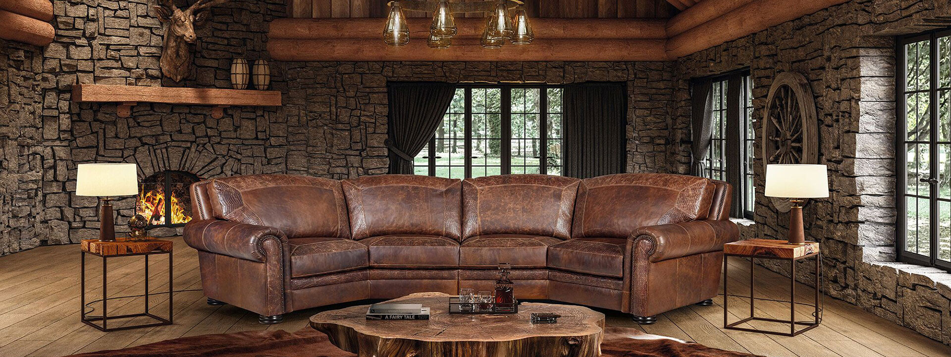 Austin Leather Furniture Gallery, Rustic Leather Furniture Texas